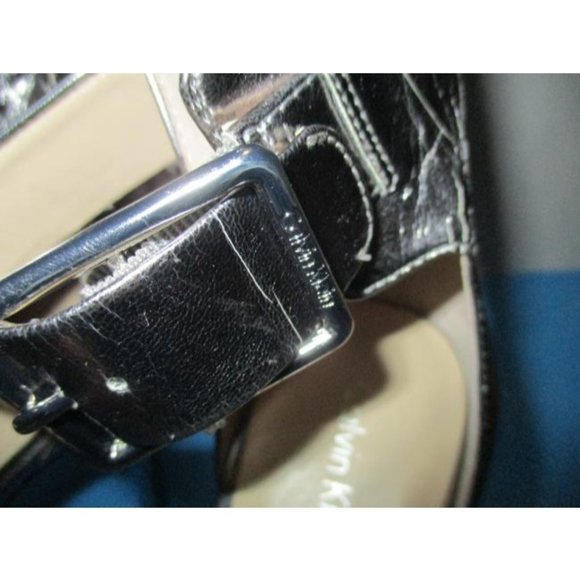 *Calvin Klein Silver VIVIAN Metallic Stilettos - Picture 9 of 12